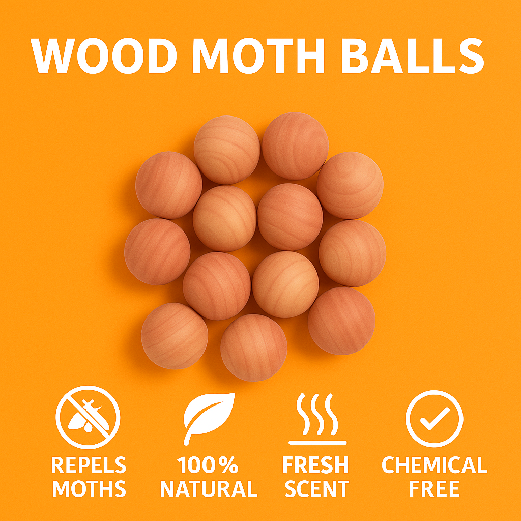 100x Cedar Wood Mothballs – Natural Insect Repellent-(NEW)