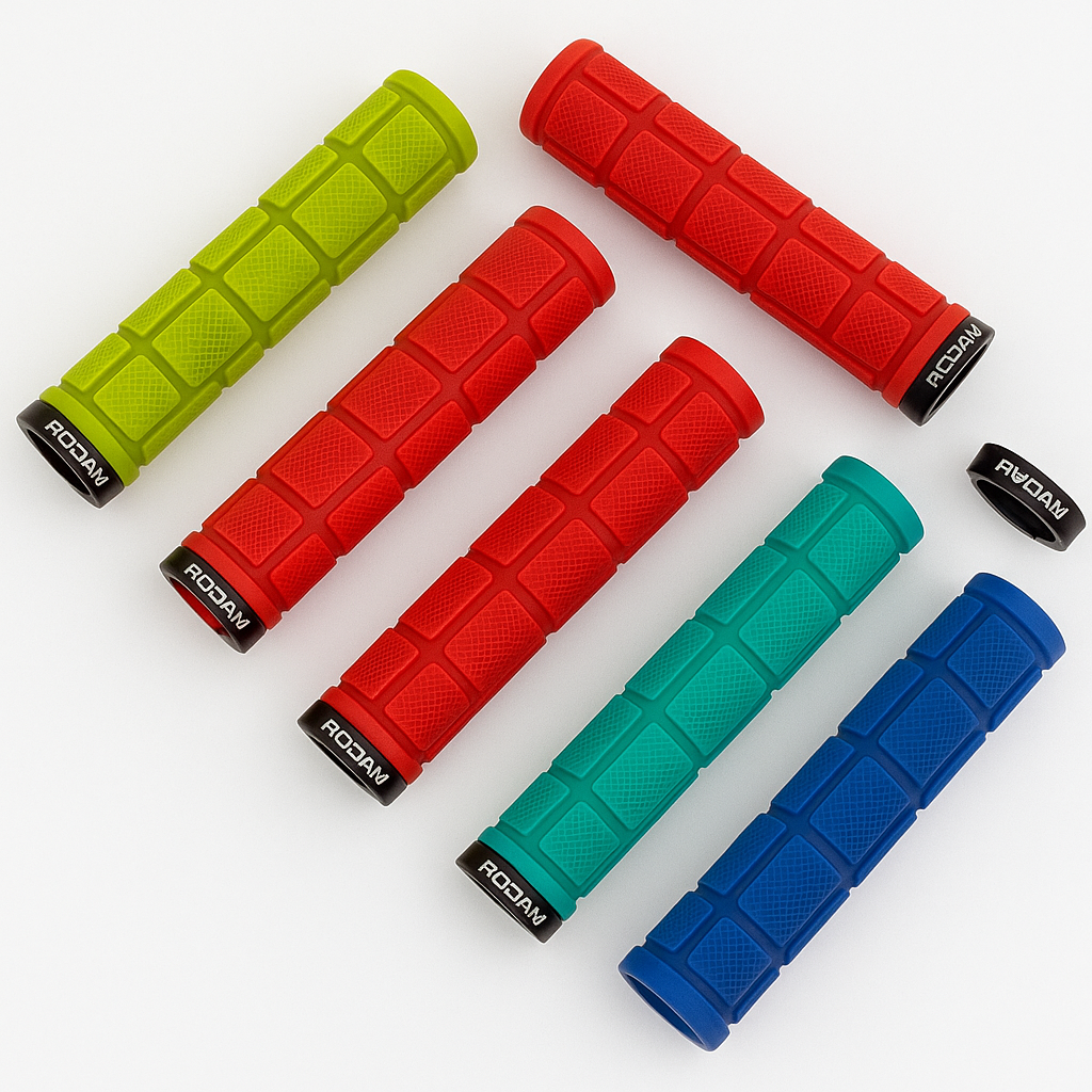 1 Pair Anti-Slip Rubber Bike Handlebar Grips| Black-New