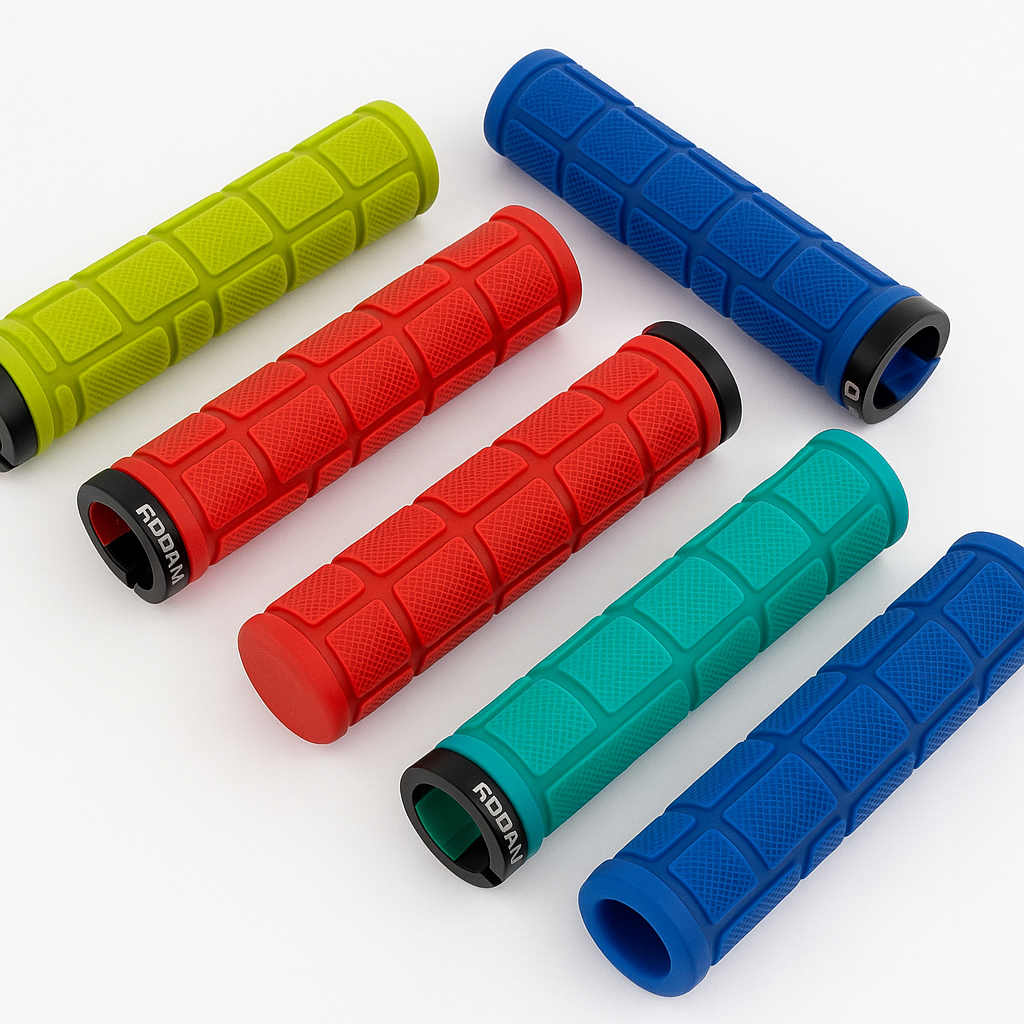 1 Pair Anti-Slip Rubber Bike Handlebar Grips| Black-New
