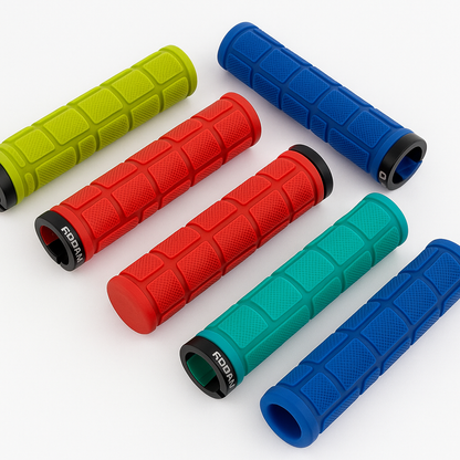1 Pair Anti-Slip Rubber Bike Handlebar Grips| Black-New