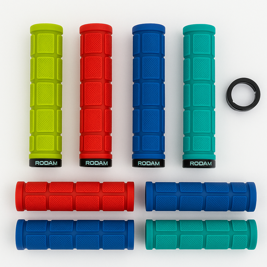 1 Pair Anti-Slip Rubber Bike Handlebar Grips| Black-New