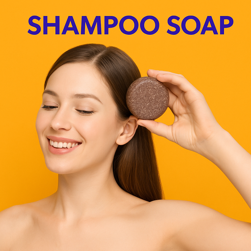 Organic Grey Reverse Hair Darkening Shampoo Bar – Anti-Hair Loss-NEW
