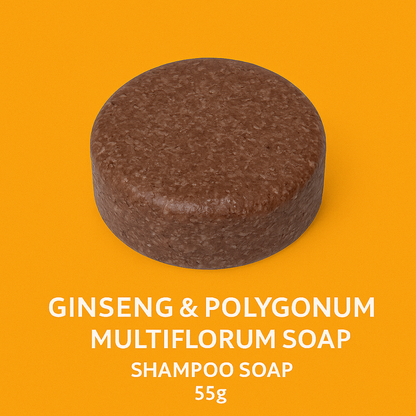 Organic Grey Reverse Hair Darkening Shampoo Bar – Anti-Hair Loss-NEW
