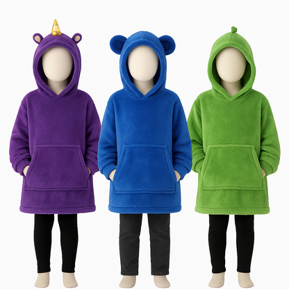 Kids Blanket Hoodie– Convertible Plush Hoodie Blanket-NEW