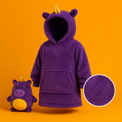 Kids Blanket Hoodie– Convertible Plush Hoodie Blanket-NEW