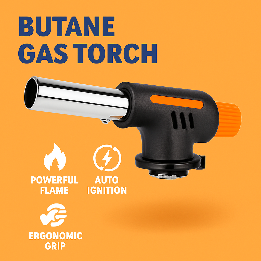 Butane Gas Torch – Welding, Soldering, BBQ & Culinary Use-NEW