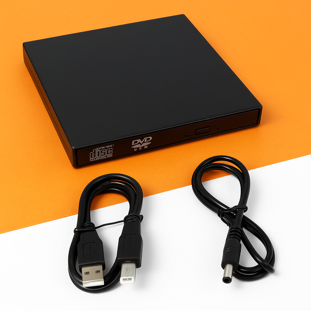 USB External DVD/CD Drive – Portable Burner & Reader for Mac & Windows-NEW