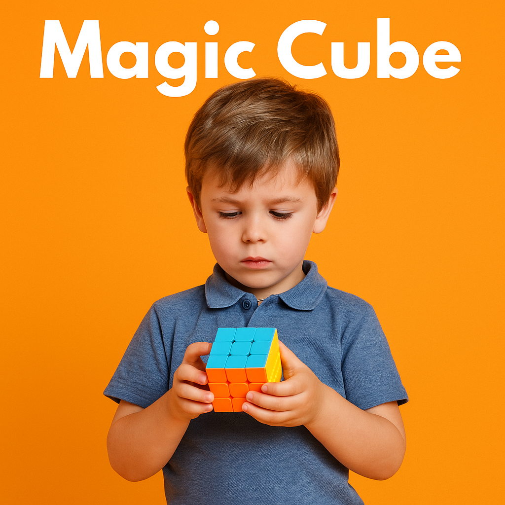 3x3 Magic Cube Puzzle – Smooth Speed Stickerless Toy-NEW
