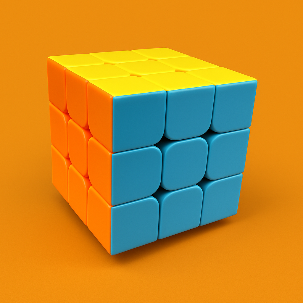 3x3 Magic Cube Puzzle – Smooth Speed Stickerless Toy-NEW
