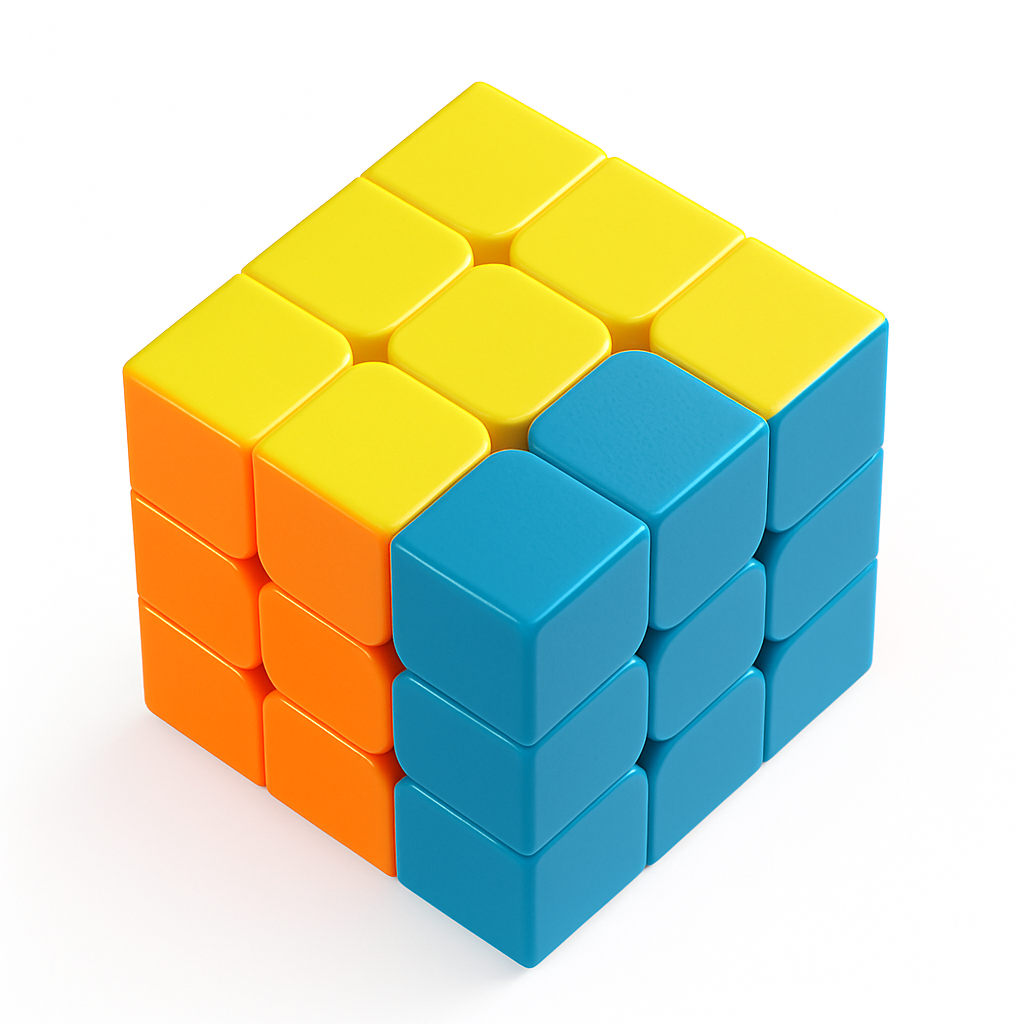 3x3 Magic Cube Puzzle – Smooth Speed Stickerless Toy-NEW