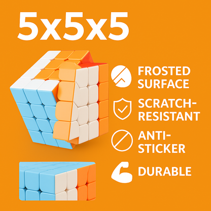5x5x5 Magic Cube Puzzle Super Smooth Speed Toy – Kids & Adults-NEW