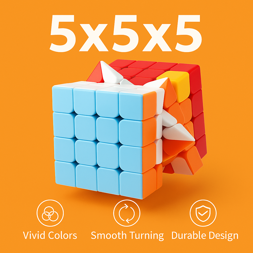 5x5x5 Magic Cube Puzzle Super Smooth Speed Toy – Kids & Adults-NEW