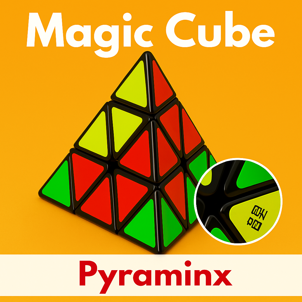 Pyramid Magic Cube – Smooth Speed Stickerless Puzzle Toy-NEW