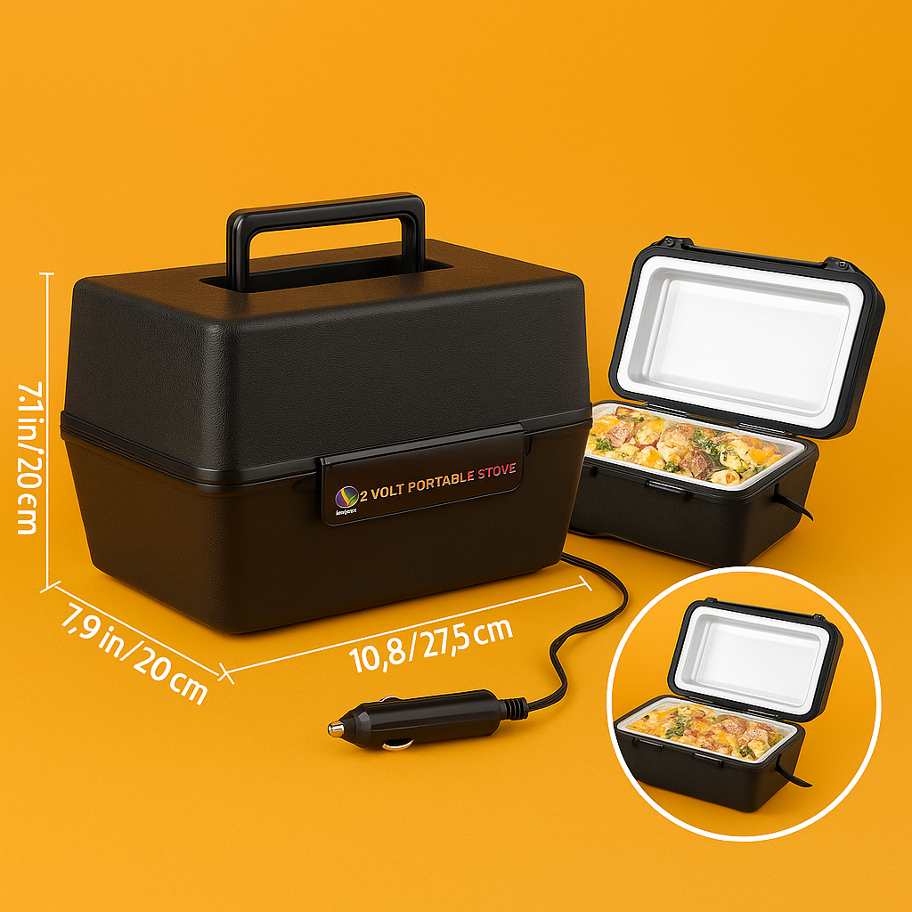 12v Car Portable Food Warmer Travel 4WD 12 Volt Heater Cooker Camping Caravan AU-NEW