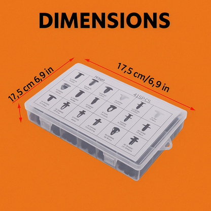 415pcs Car Body Push Retainer Pin Rivet Trim Plastic Clips Panel Moulding Kit AU-NEW