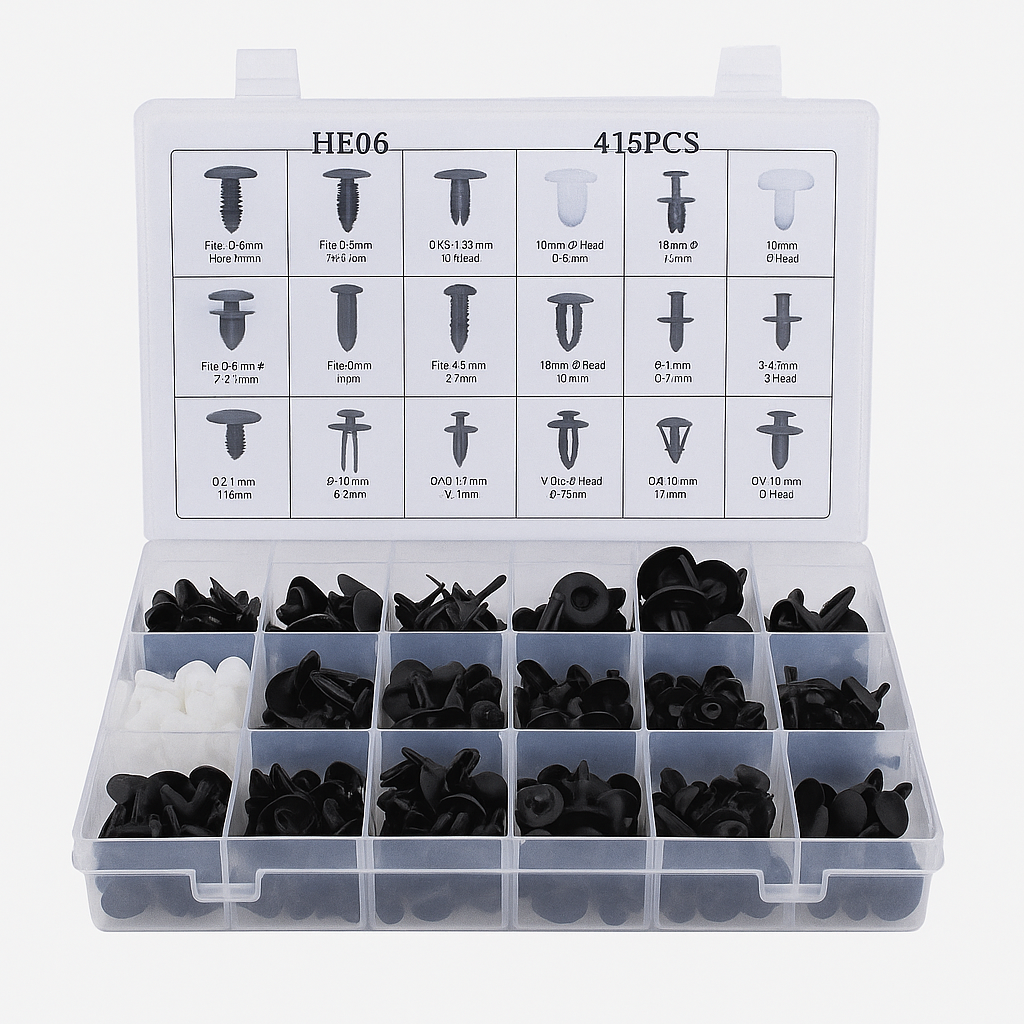 415pcs Car Body Push Retainer Pin Rivet Trim Plastic Clips Panel Moulding Kit AU-NEW