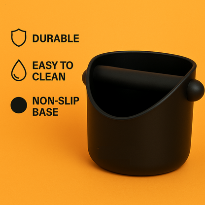 Coffee Waste Container Grinds Coffee Knock Box Coffee Waste Bin Black Bucket -NEW