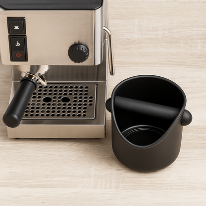 Coffee Waste Container Grinds Coffee Knock Box Coffee Waste Bin Black Bucket -NEW