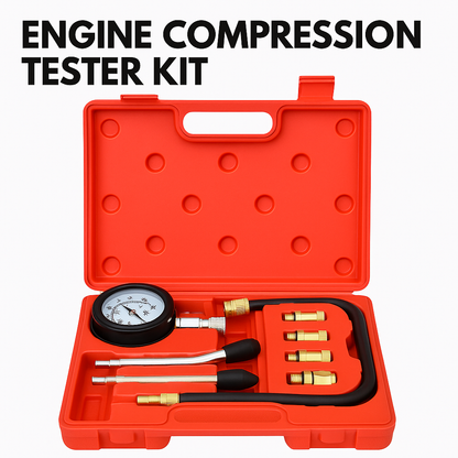 Petrol Engine Compression Tester Kit Tool Set 300 PSI-NEW