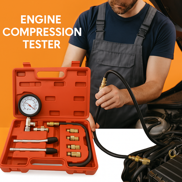 Petrol Engine Compression Tester Kit Tool Set 300 PSI-NEW