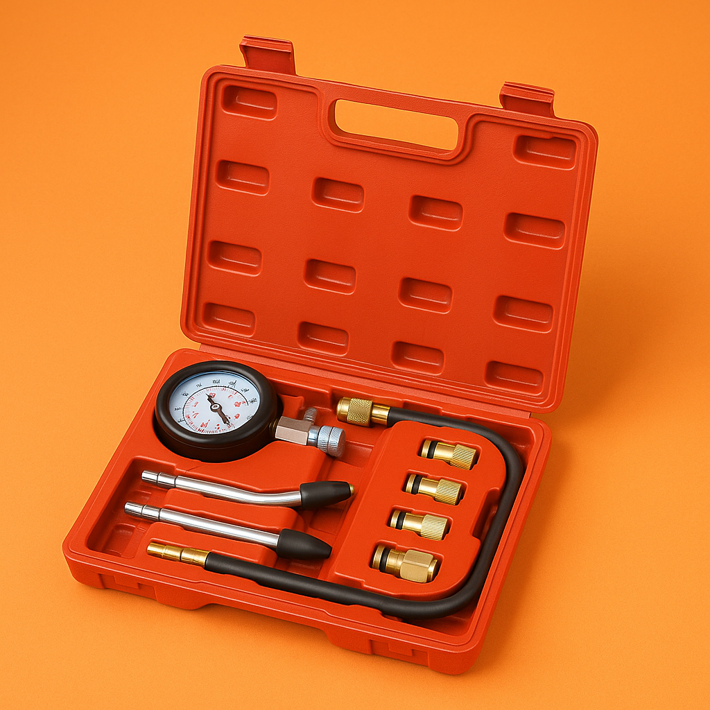 Petrol Engine Compression Tester Kit Tool Set 300 PSI-NEW