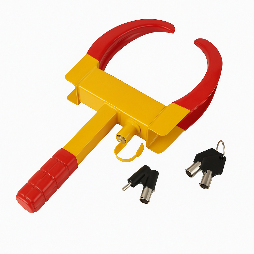 Anti-theft Wheel Lock Clamp with 2 Keys Heavy Duty Clamp For Vehicle Car Trailer-NEW
