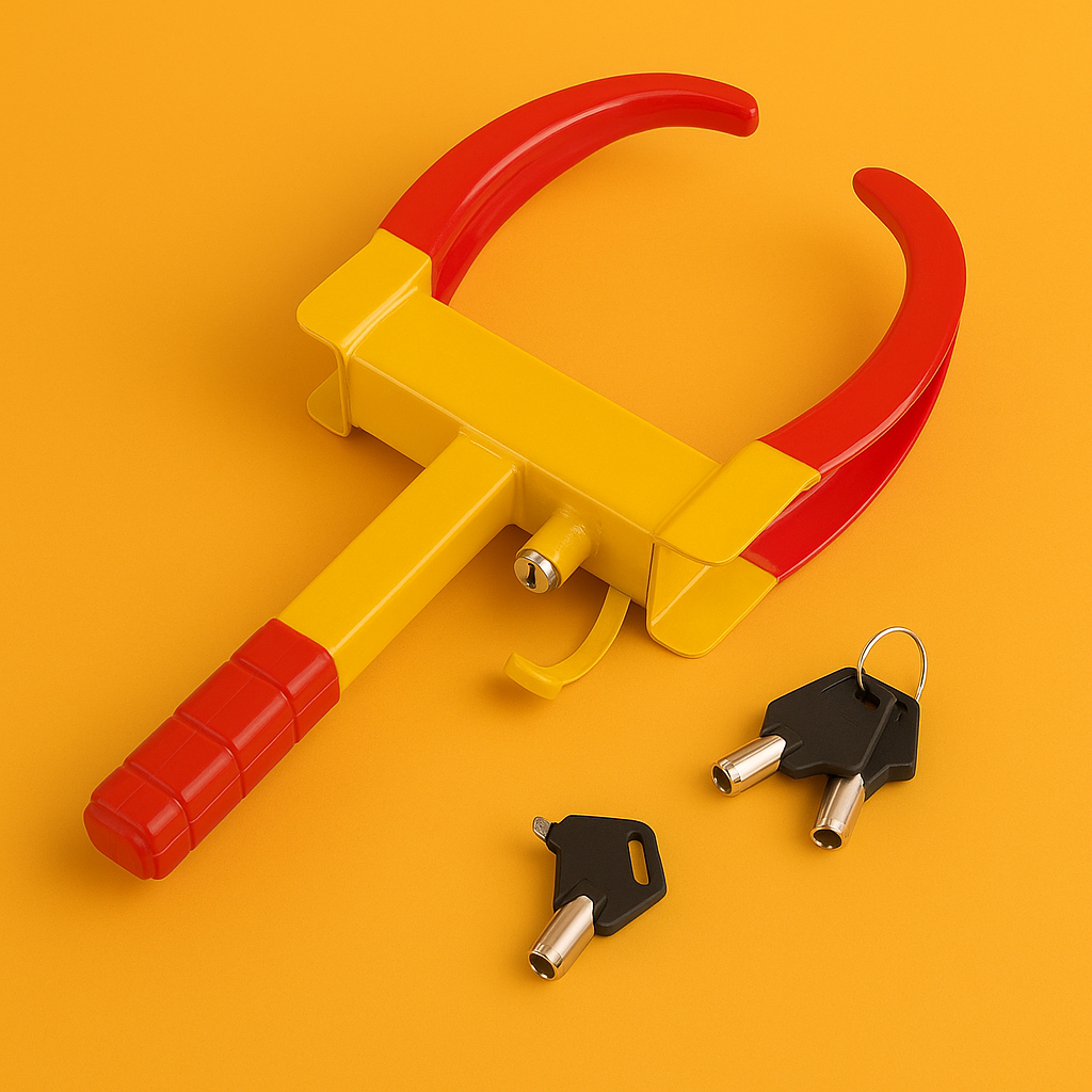 Anti-theft Wheel Lock Clamp with 2 Keys Heavy Duty Clamp For Vehicle Car Trailer-NEW