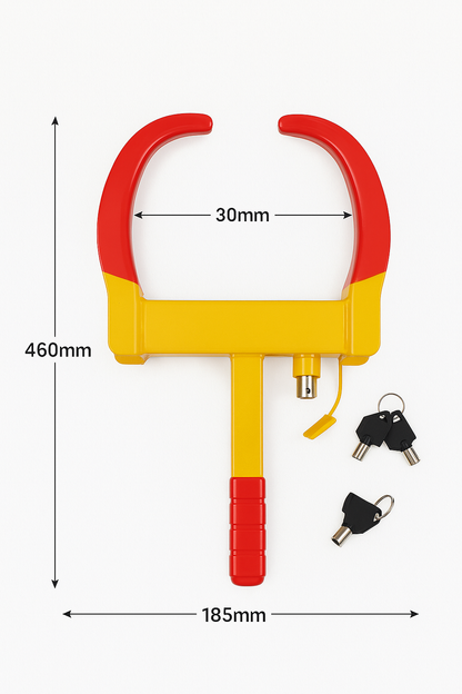 Anti-theft Wheel Lock Clamp with 2 Keys Heavy Duty Clamp For Vehicle Car Trailer-NEW