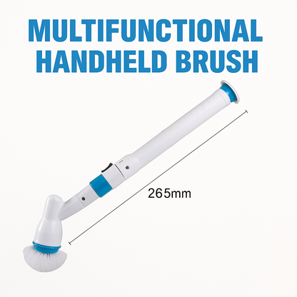 Electric Cordless Chargeable Spin Scrubber Turbo Scrub Cleaning Brush Bathroom-NEW