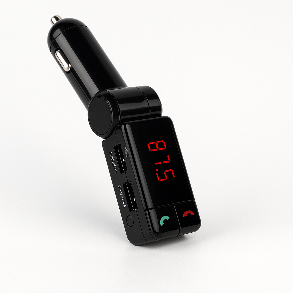 4-in-1 Wireless Bluetooth Car Kit – FM Transmitter, Handsfree, Charger, MP3 Player NEW