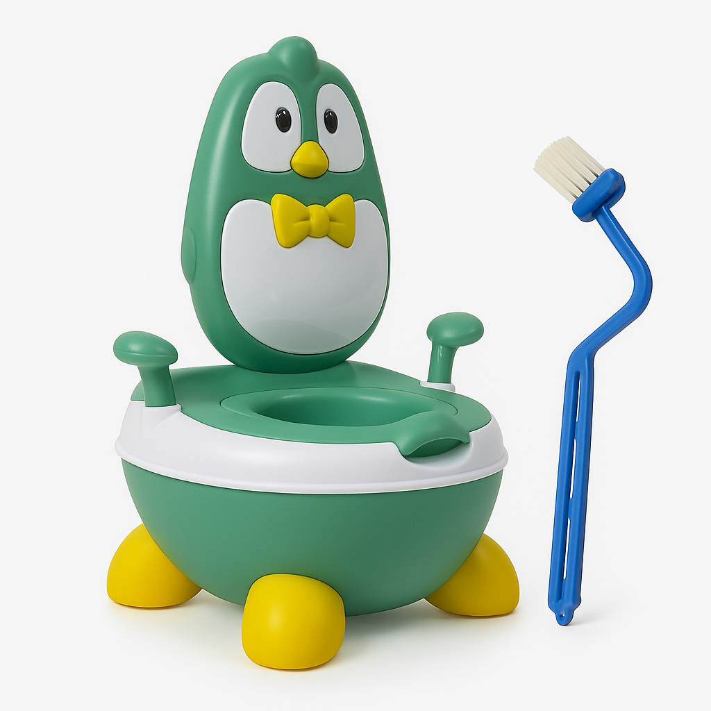 Kids Baby Toddler Toilet Training Potty Chair – Cartoon Seat with Back Support & Non-Slip Base -NEW