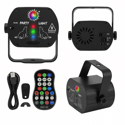 60 Patterns LED Stage Lighting RGB Laser Projector – Party, Club, DJ Light -NEW