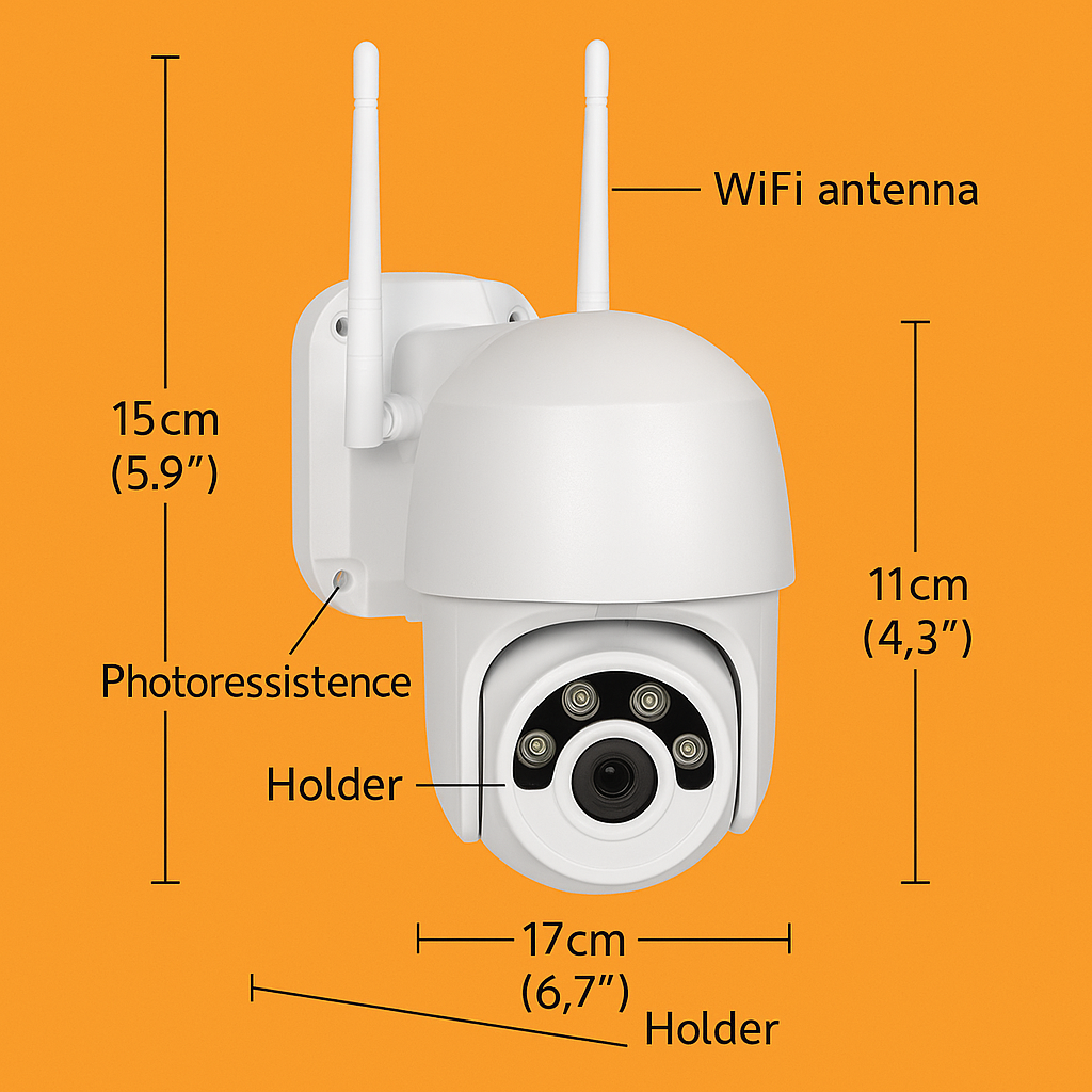 Wireless WiFi Security Camera 1080P CCTV with Night Vision -NEW