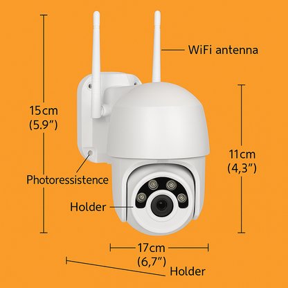Wireless WiFi Security Camera 1080P CCTV with Night Vision -NEW