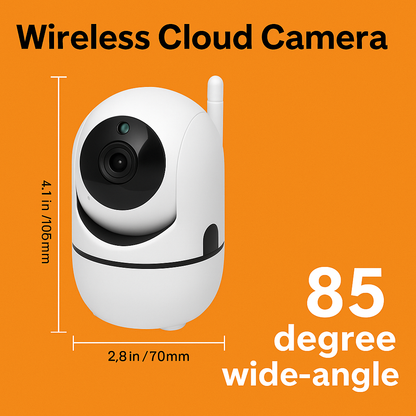 1080P WiFi IP Security Camera – Indoor CCTV with Motion Tracking & Two-Way Audio-NEW