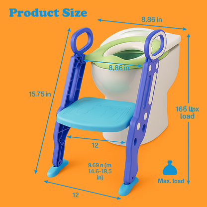 Kids Toilet Seat Ladder Potty Training Step for Toddlers-NEW