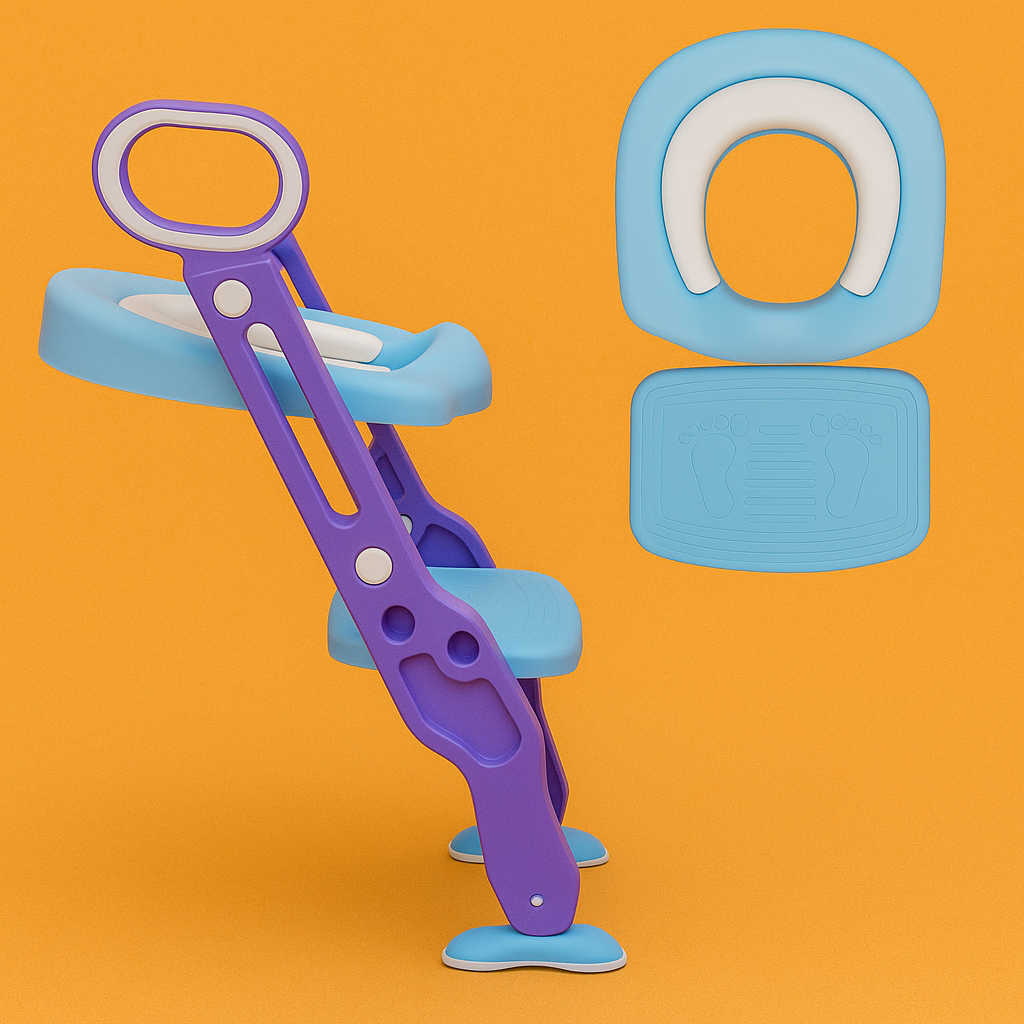 Kids Toilet Seat Ladder Potty Training Step for Toddlers-NEW