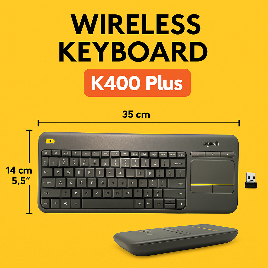 Logitech Wireless Keyboard K400 Plus New