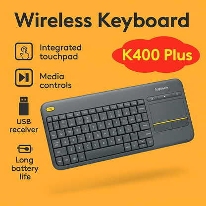 Logitech Wireless Keyboard K400 Plus New