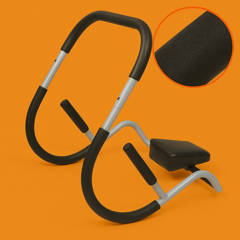 Home Gym AB Roller – Abdominal Crunch Sit-up Trainer with Headrest-NEW