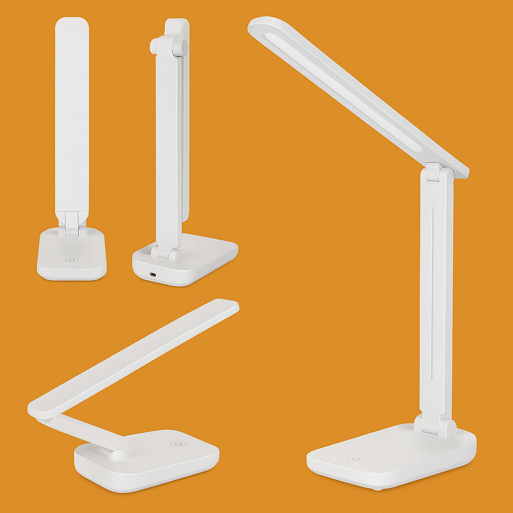 Touch LED Desk Lamp – Dimmable Bedside Study Light with USB -NEW