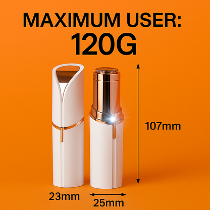 Flawless Facial Hair Remover – USB Rechargeable (White & Gold) -NEW