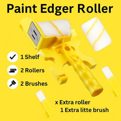 Clean Cut Paint Edger Roller Brush – Handheld Tool for Walls & Ceilings-NEW