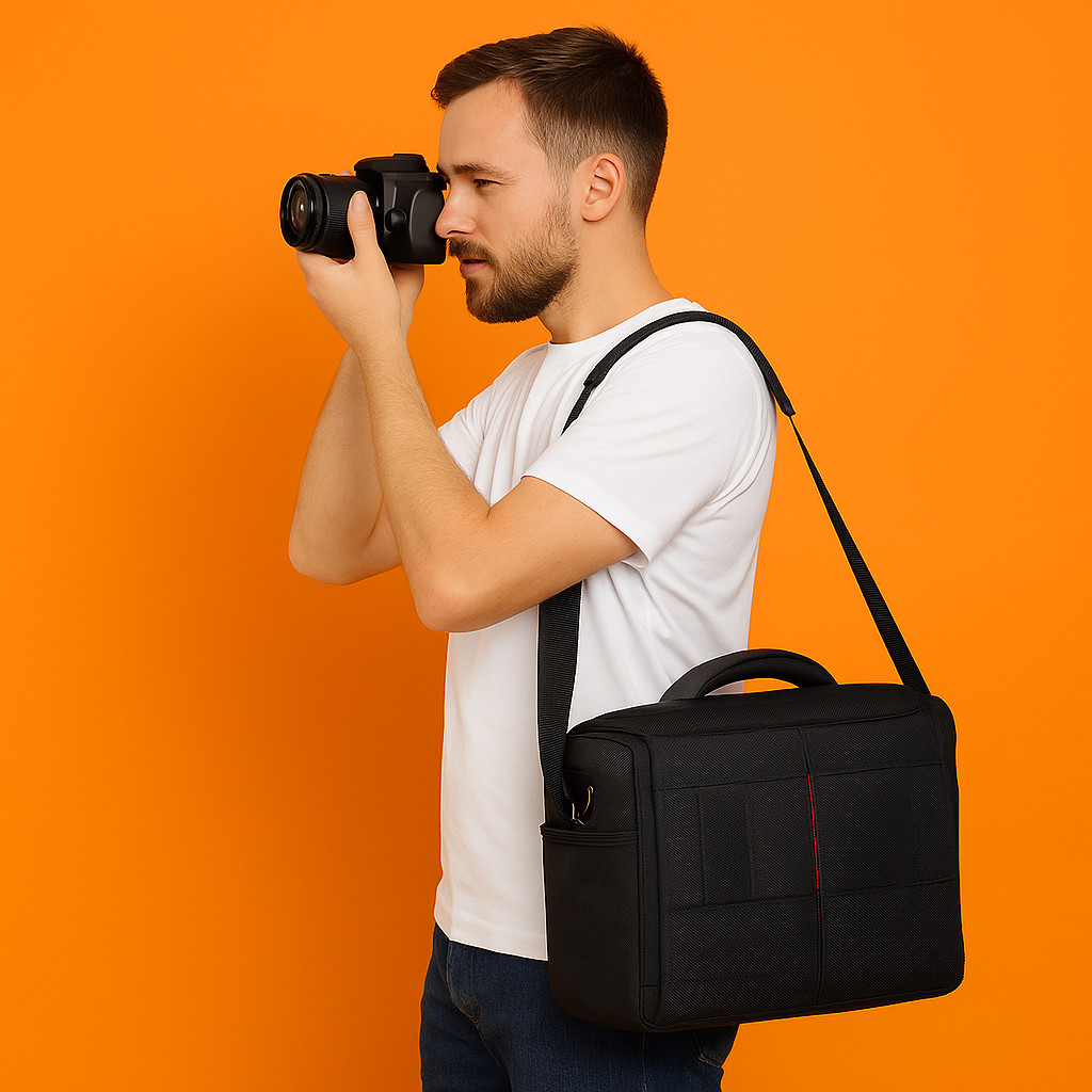 DSLR Camera Bag – Waterproof Shoulder Lens Carry Case for Canon Nikon Sony -NEW