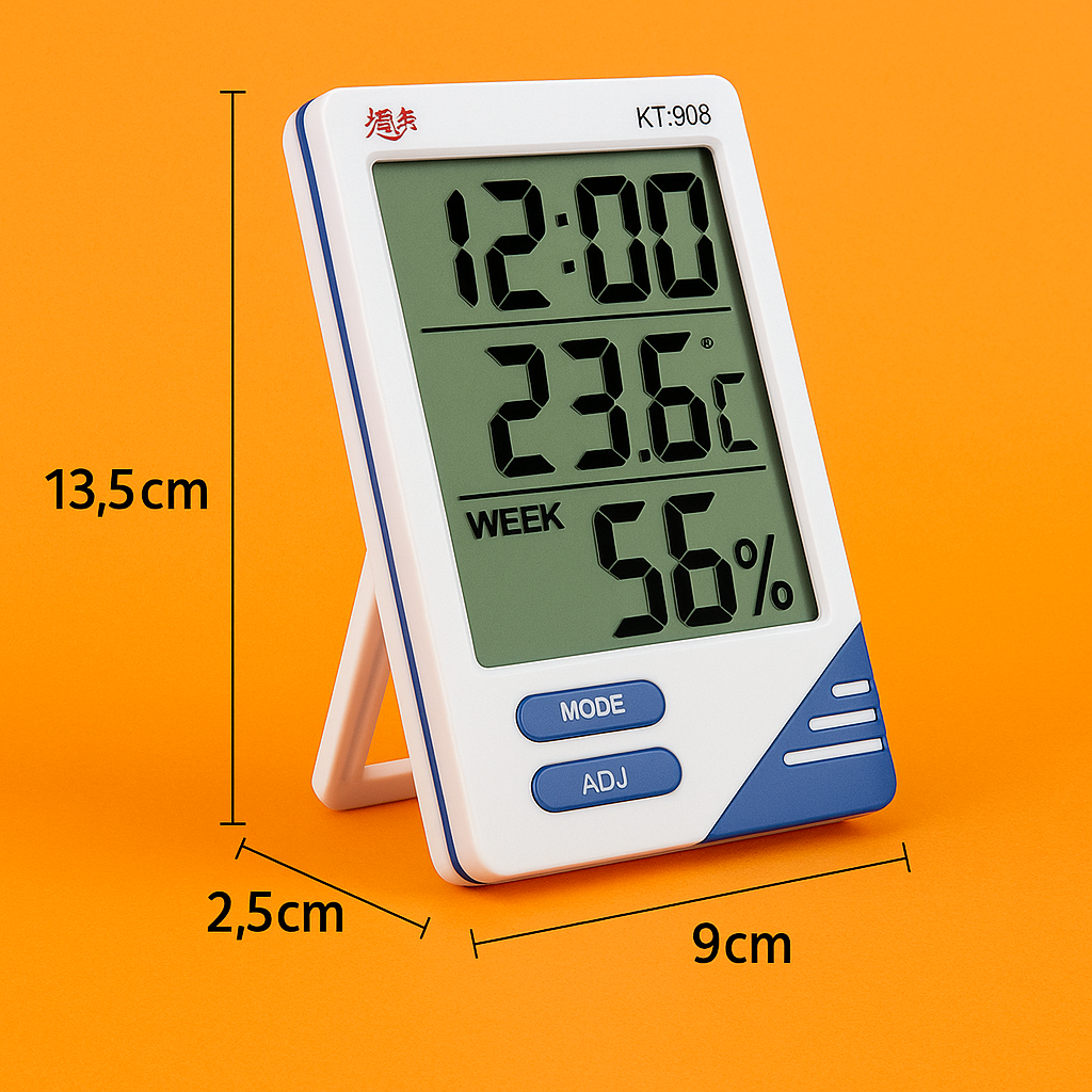 Digital Thermometer Hygrometer Temperature Indoor Outdoor LCD Humidity Meter-NEW