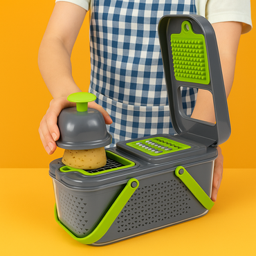 22 in 1 Vegetable Fruit Chopper Cutter Slicer Dicer Peeler-NEW