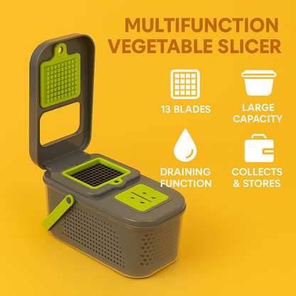 22 in 1 Vegetable Fruit Chopper Cutter Slicer Dicer Peeler-NEW
