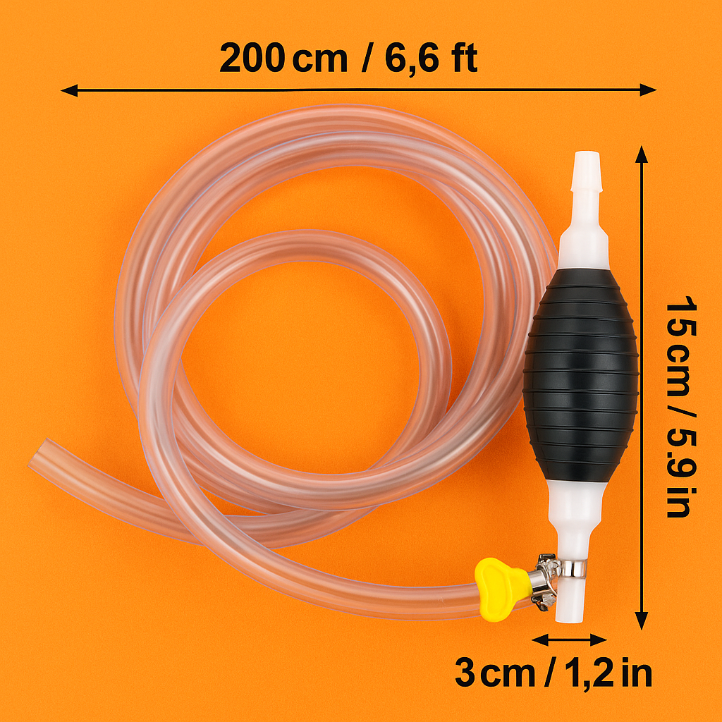 Hand Fuel Pump Car Fuel Tank Sucker Oil Transfer Manual Pump-NEW