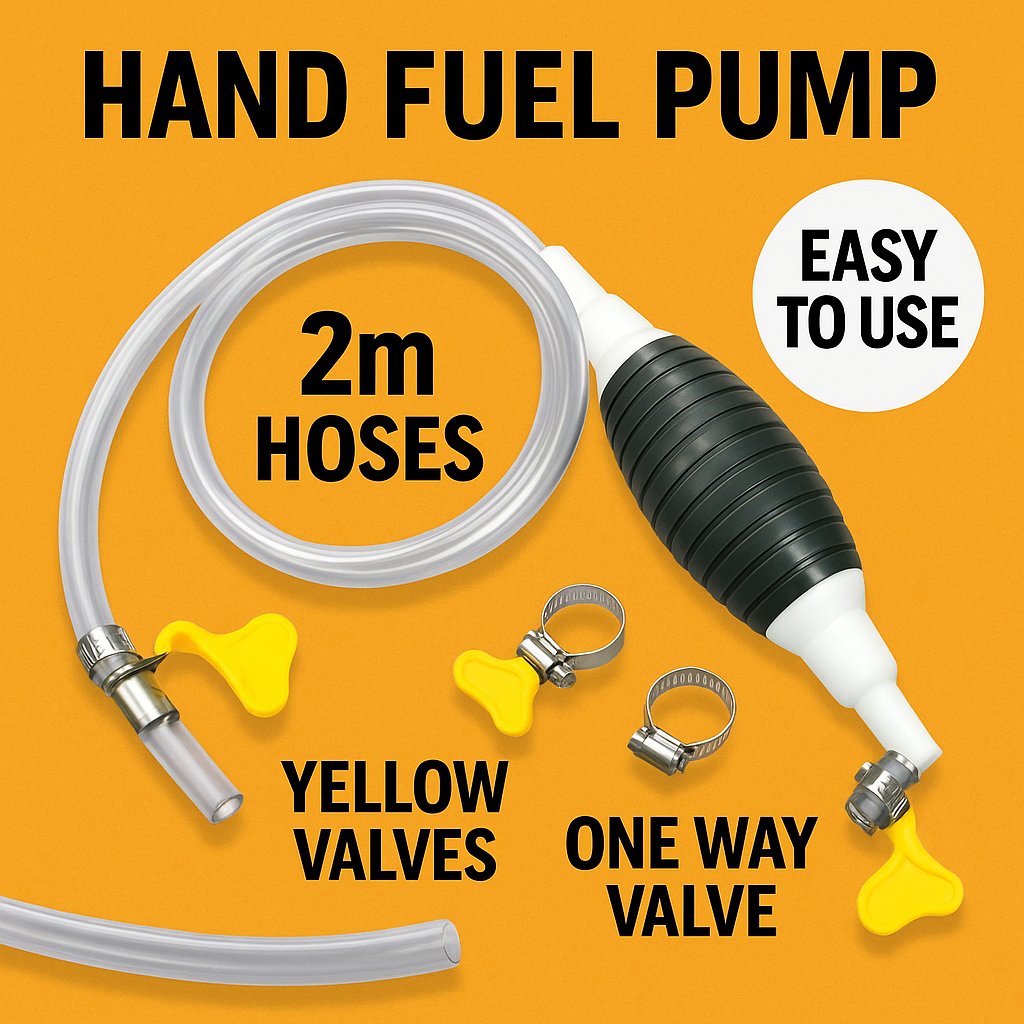 Hand Fuel Pump Car Fuel Tank Sucker Oil Transfer Manual Pump-NEW