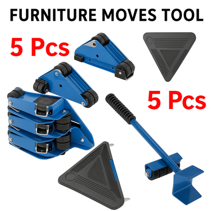 5pcs Furniture Slider Lifter Mover Tool Kit-NEW